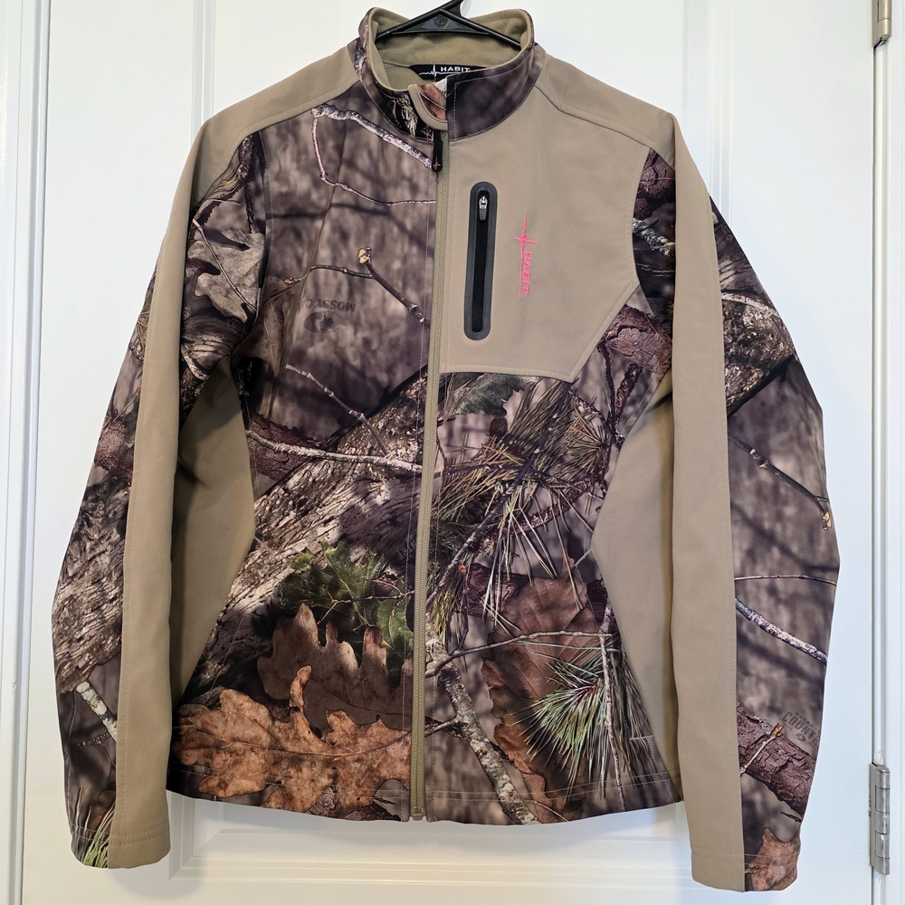 Habit Women's Utility Jacket - Camouflage and Tan Scent Factor Size Medium